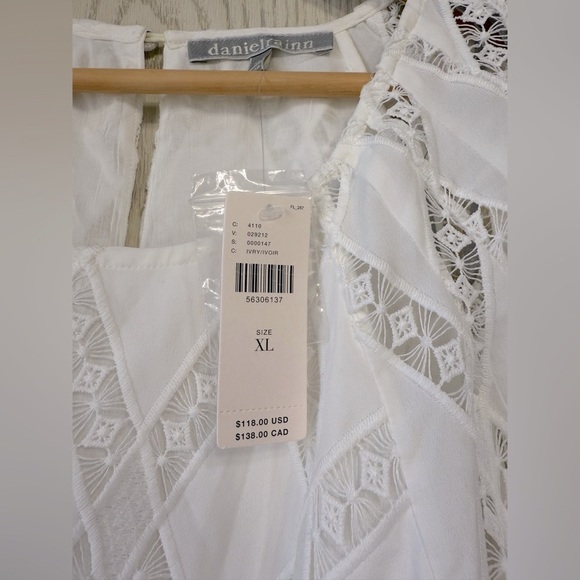 Anthropologie Daniel Rainn Anessa Lace Blouse Size XL NWT - Picture 4 of 7